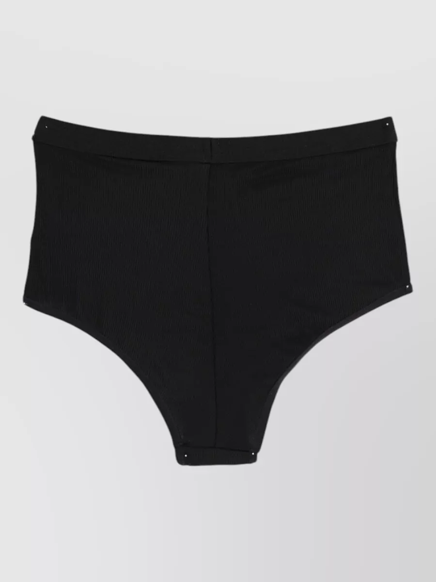 Mm6 Maison Margiela ribbed high-waist one-piece swimsuit