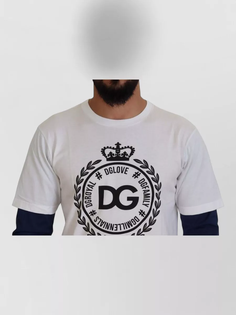 Dolce&Gabbana Cotton Logo-Print Long-Sleeve T-Shirt