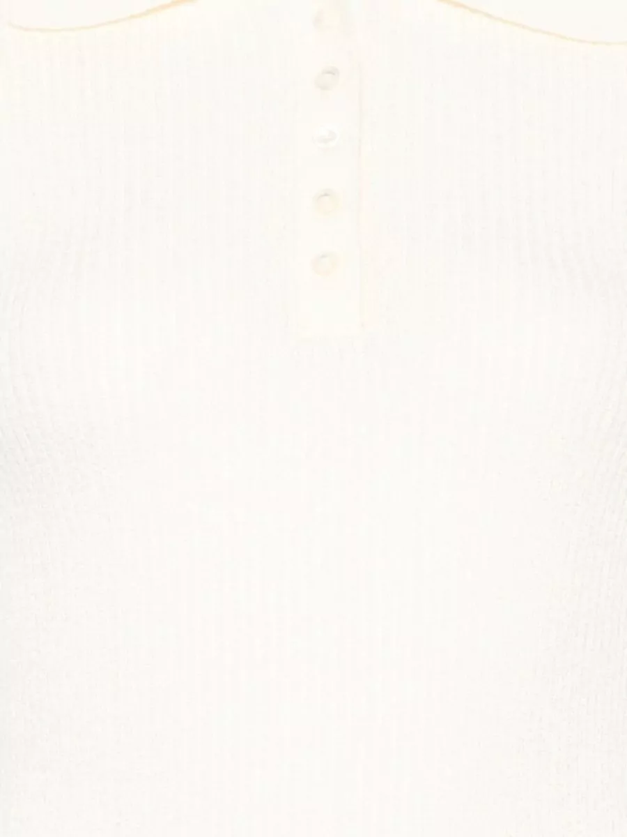 Dunst Ribbed Knit Short Sleeve Polo Shirt
