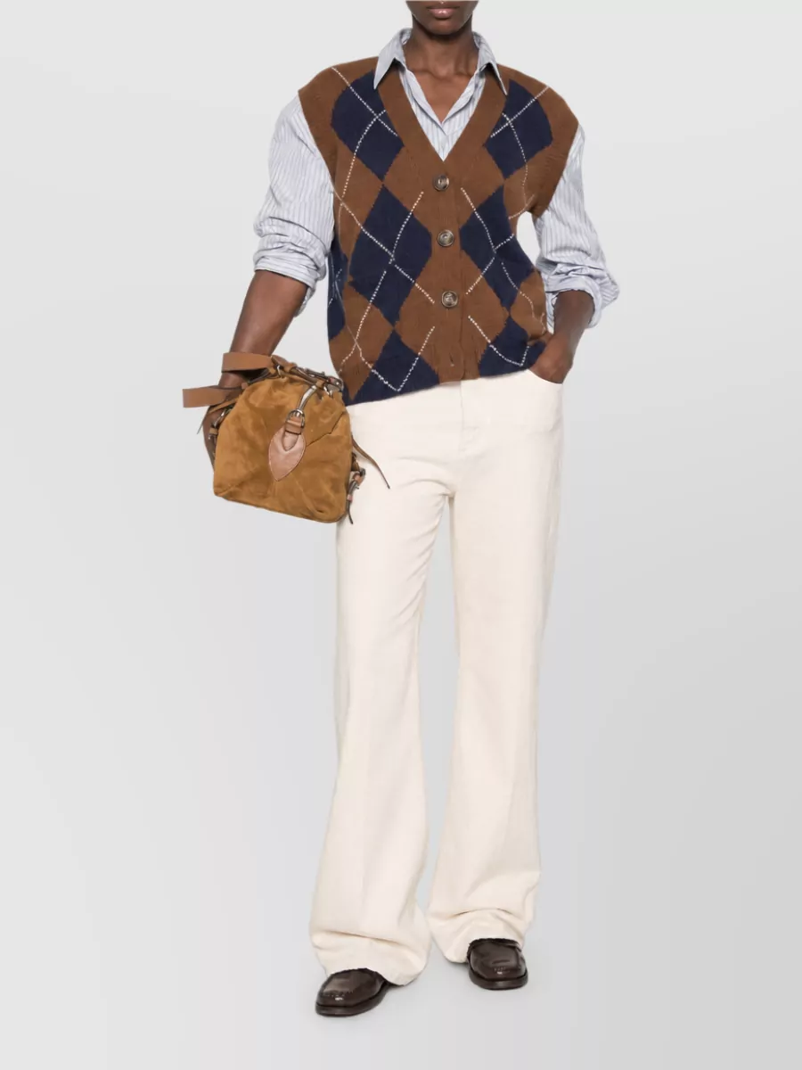 Seafarer silk denim straight-leg jeans