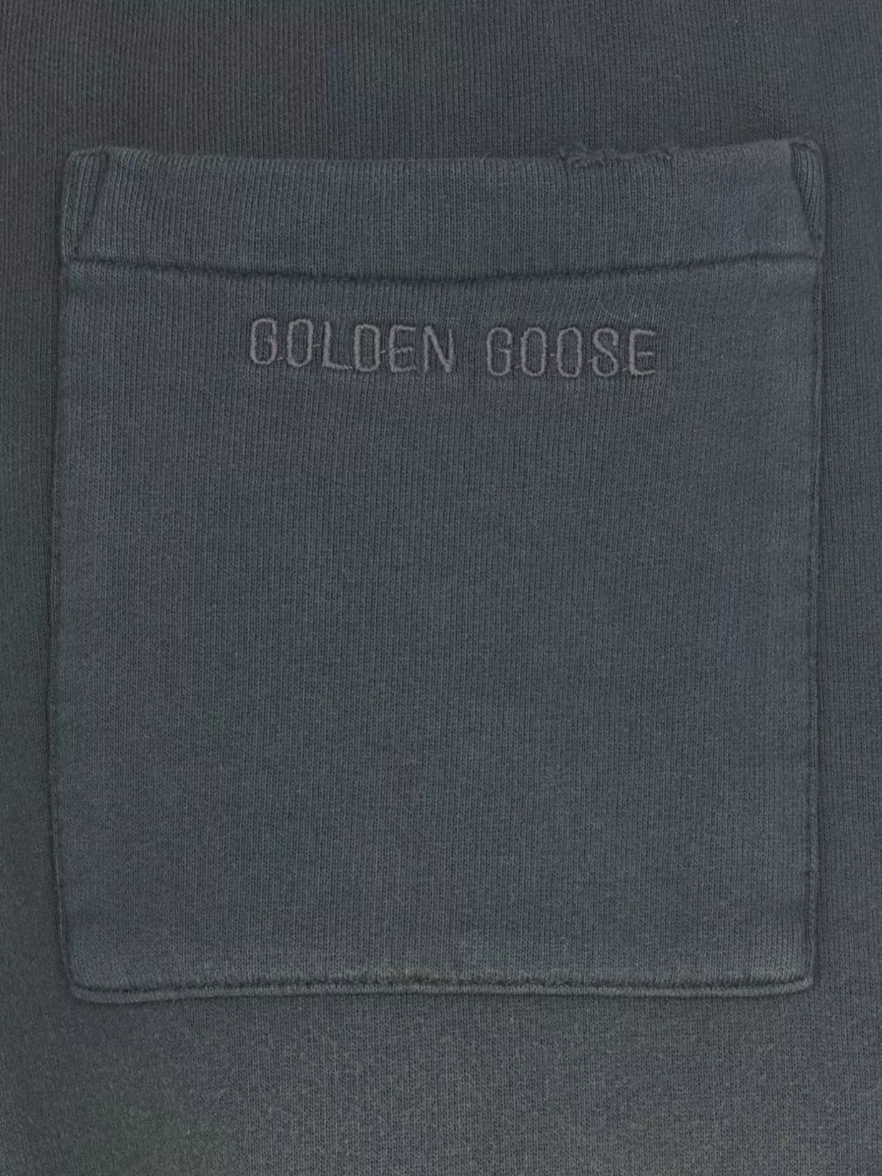 Golden Goose Relaxed Gradient Black Sweatpants With Elastic Waistband In Gray