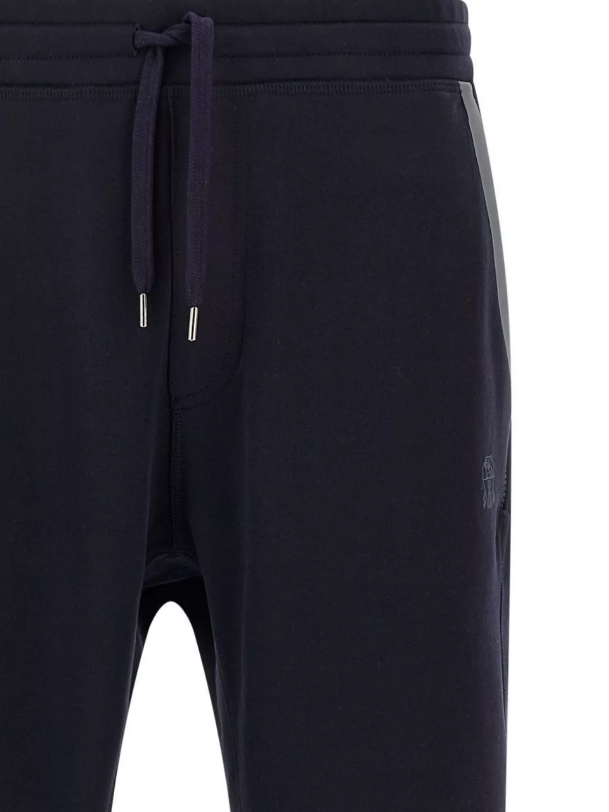 Brunello Cucinelli Casual Joggers With Drawstring And Stripes