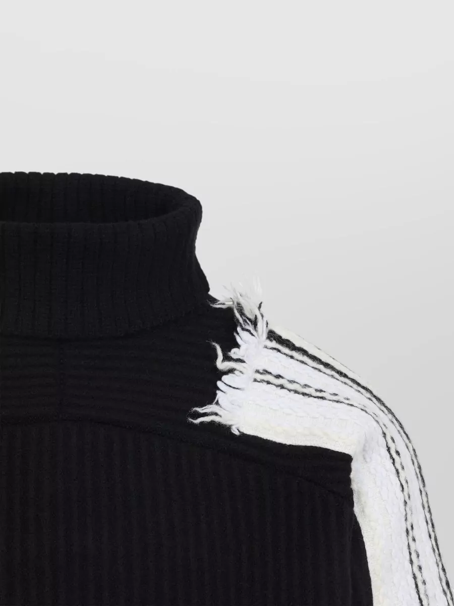 Mordecai Jacquard Stripe Turtleneck Jumper