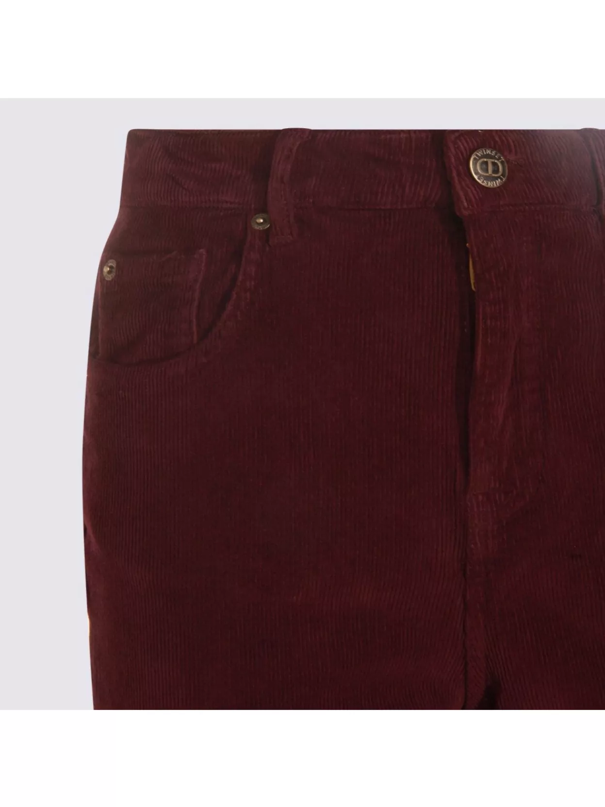 Twin-Set Relaxed Fit Corduroy Trousers Pockets