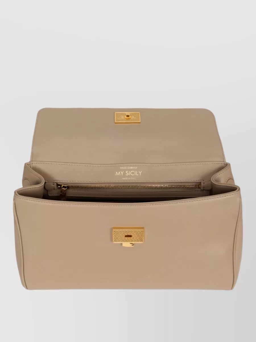 Dolce&Gabbana My Sicily Calfskin Shoulder Bag
