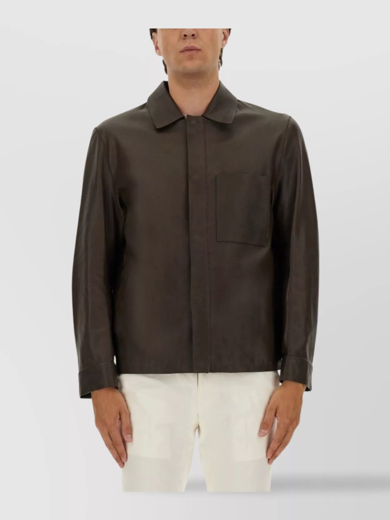 Boss Jacket Collared Pocketed Long Sleeves
