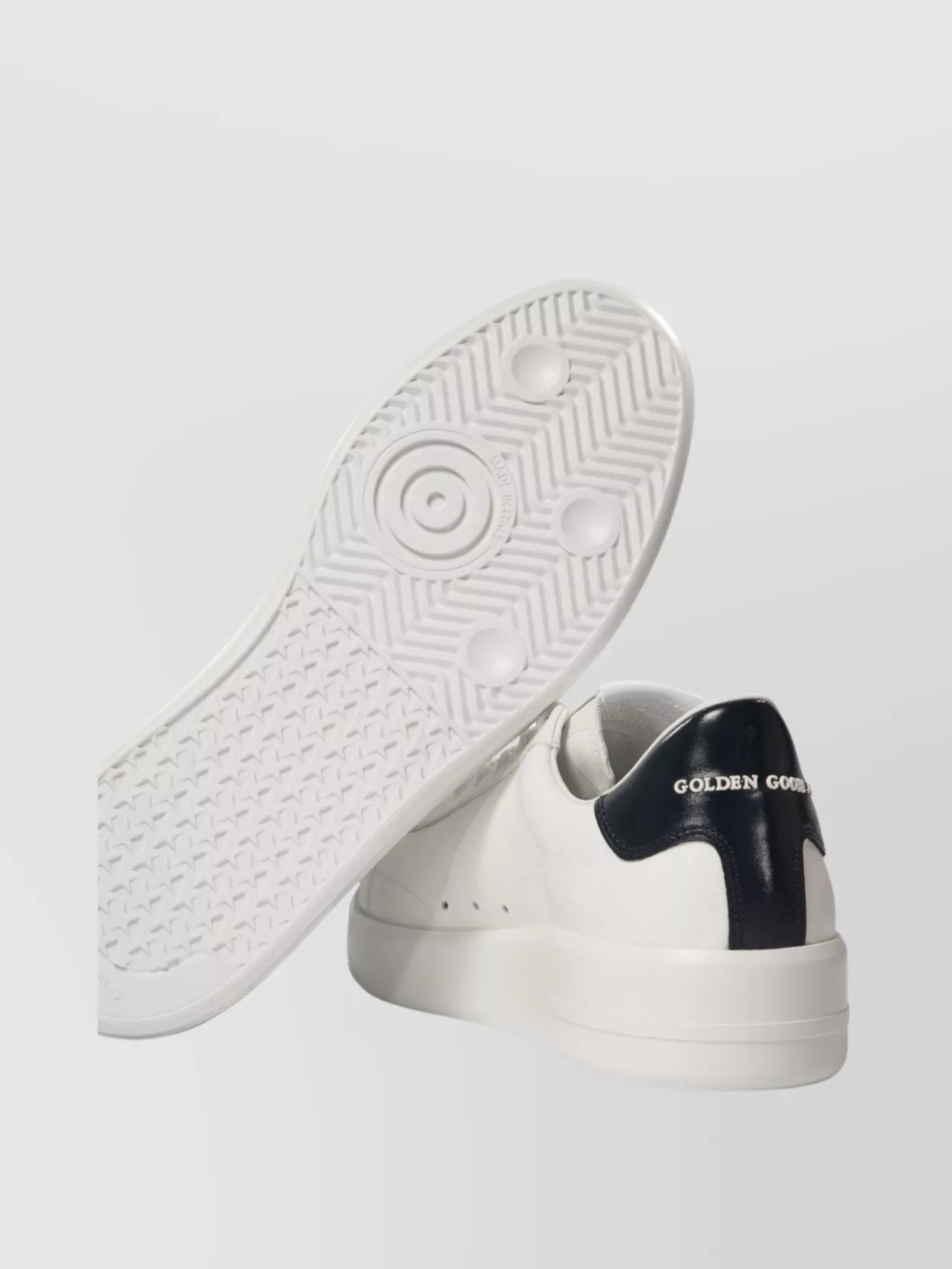 Golden Goose Mens Silver Com Pure Star Bio Logo-print Faux-leather Low-top Trainers