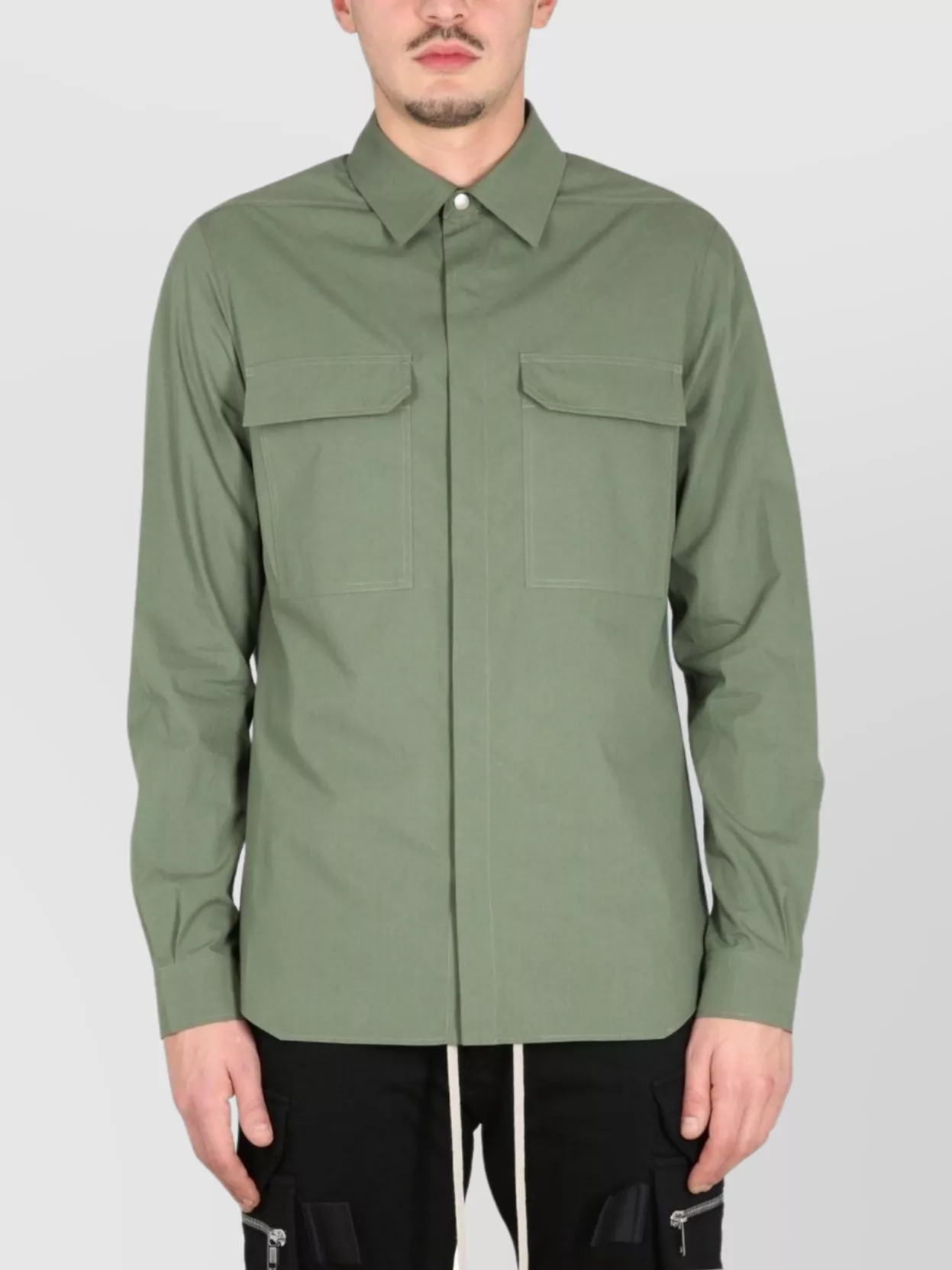 Rick Owens Shirt With Pockets And Epaulettes