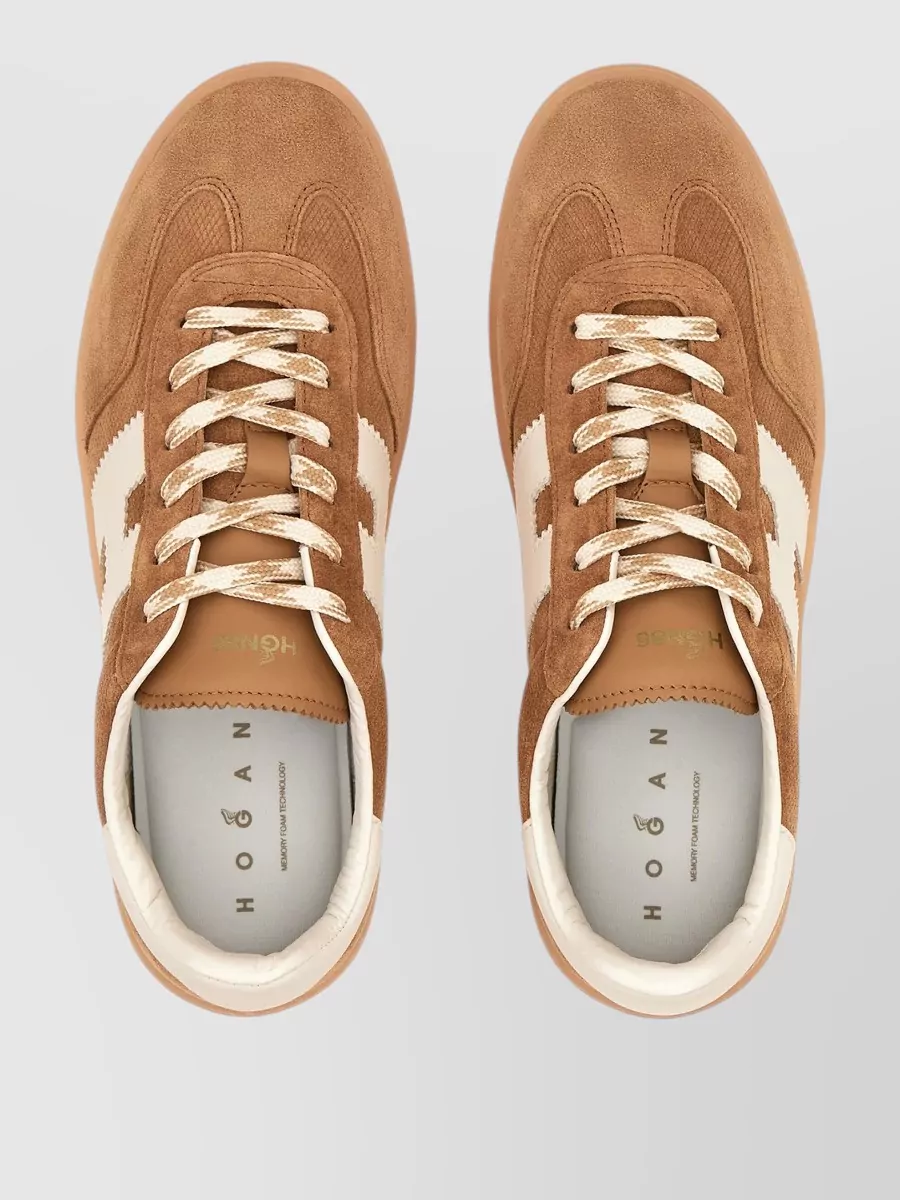 Hogan Sneakers Suede Upper Contrast Heel Tab