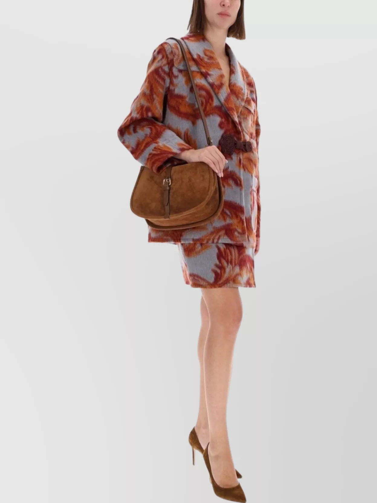 Etro Stylish Jacket With Bold Pattern And Pockets In Multi