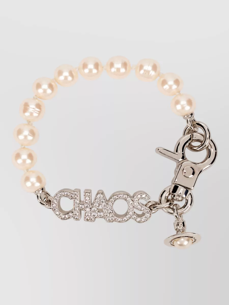 Vivienne Westwood Chain And Pearl Bracelet