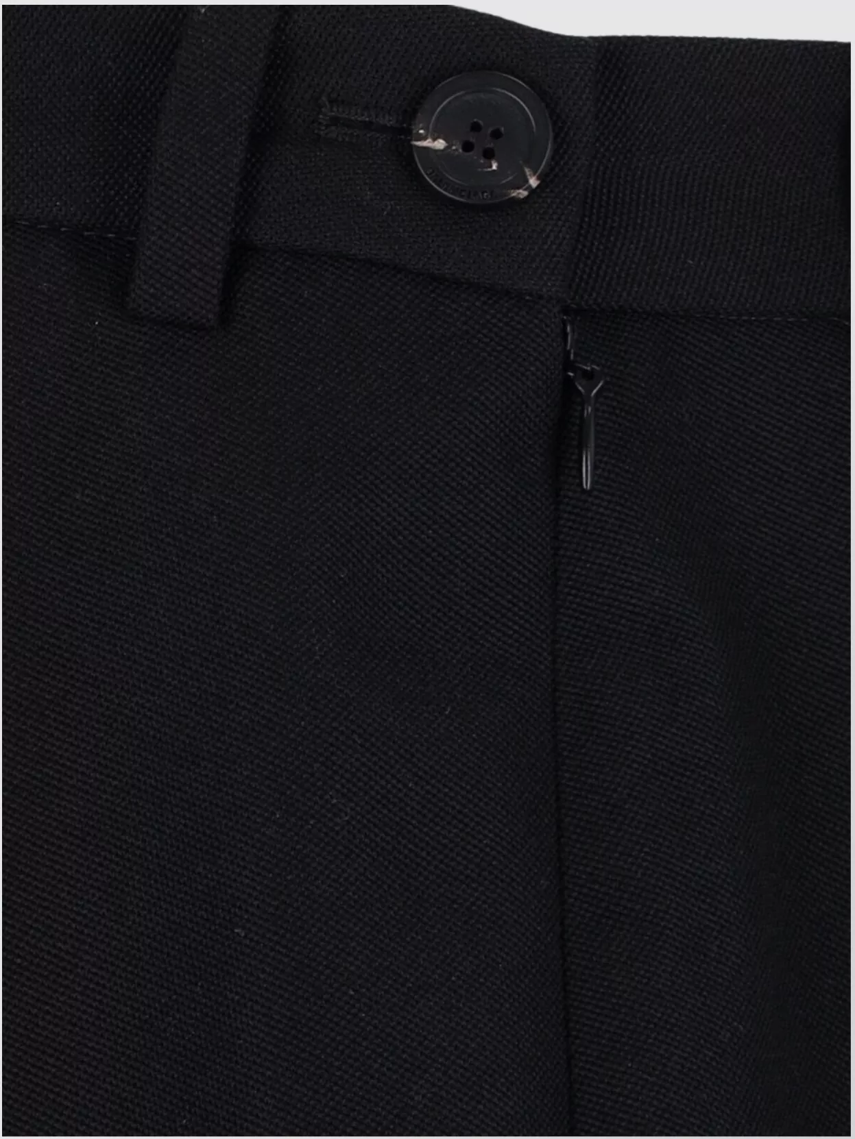 Balenciaga Layered Button Lace Belt Midi Skirt