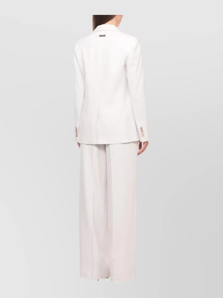Peserico Metallic Fine-Knit Blazer