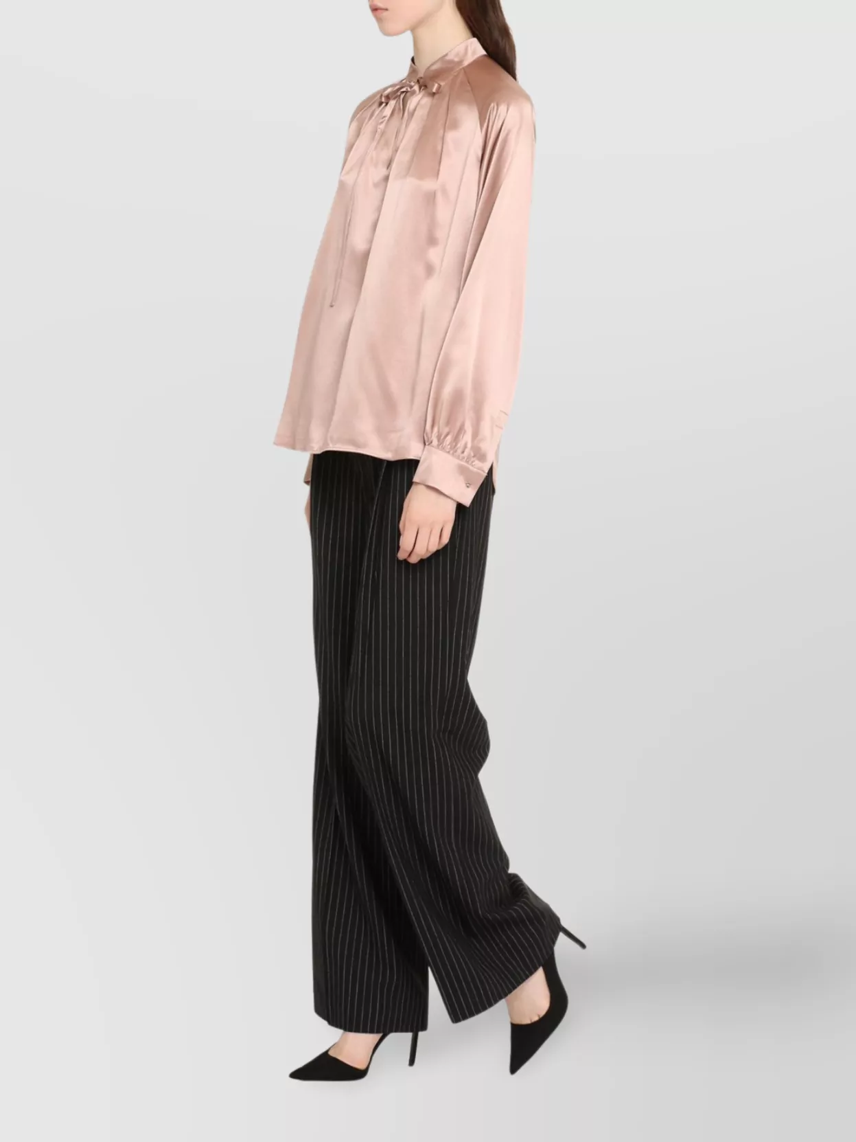 Max Mara Women's Tamigi Silk Blouse With Bow Top