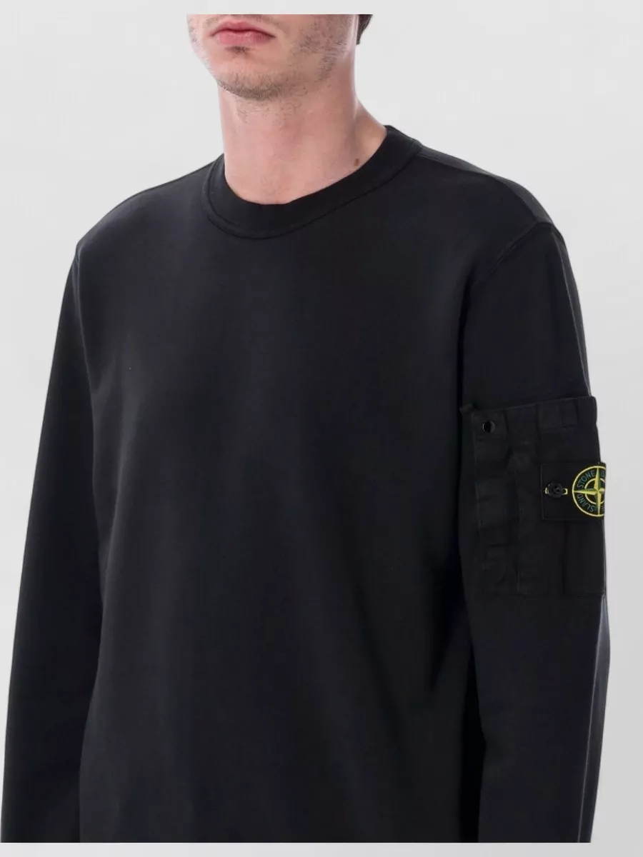 Stone Island Cotton Regular-Fit Crewneck Sweatshirt
