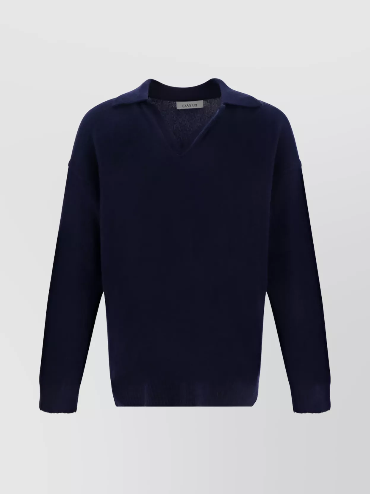 Shop Laneus V-neck Ribbed Hem Knit Sweater