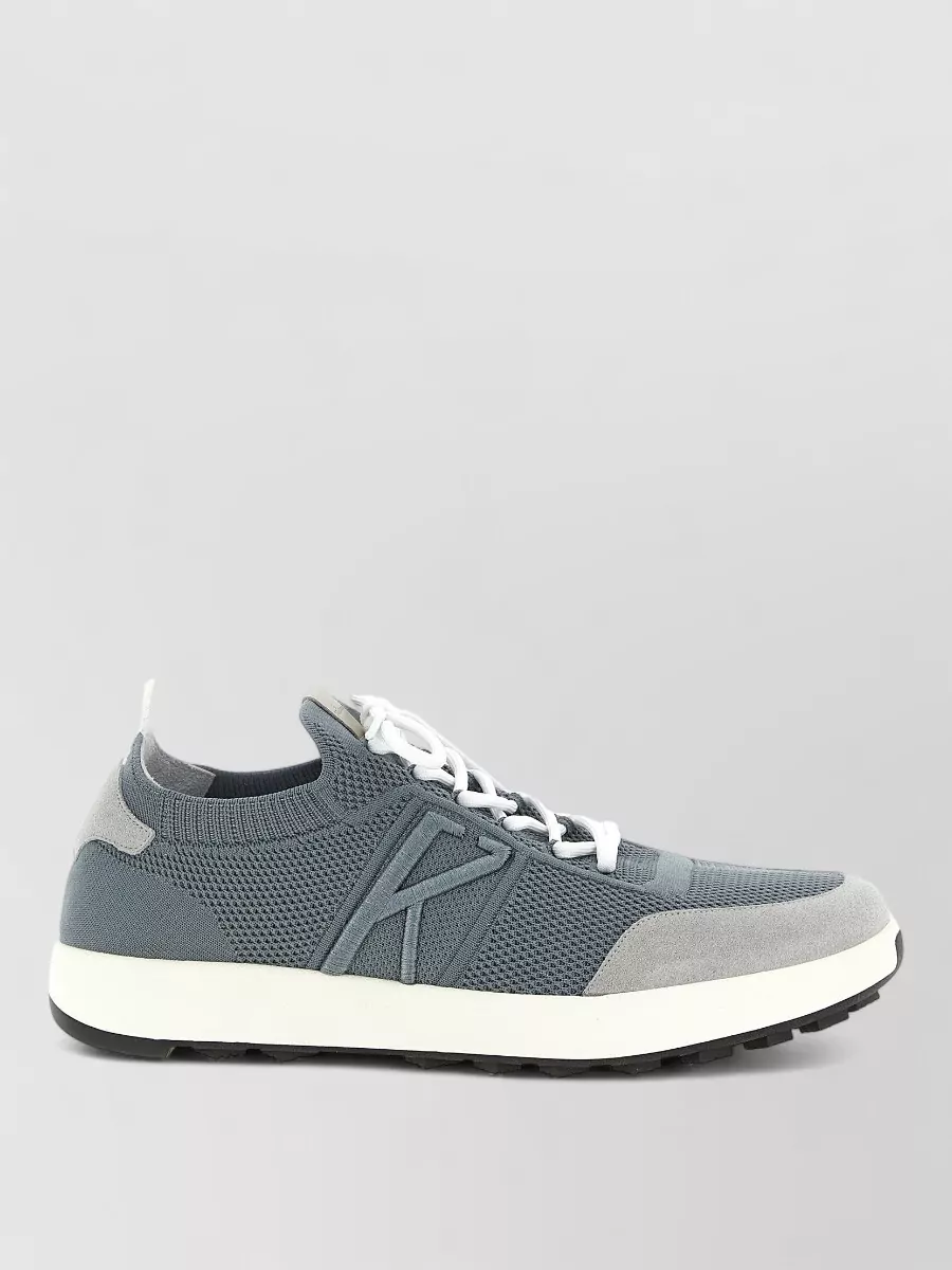 Kiton Cotton Lace-Up Sneakers