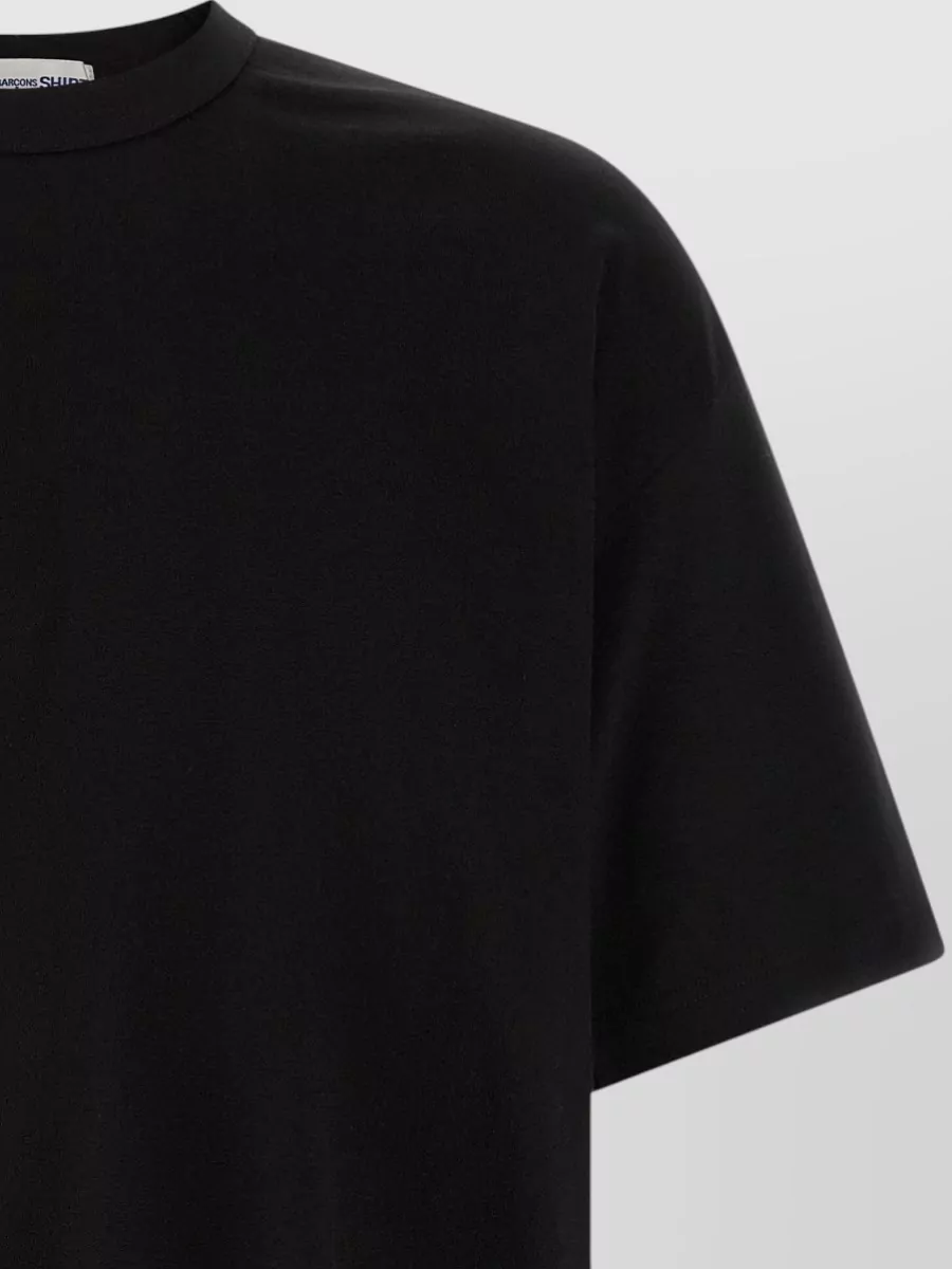 Comme Des Garçons Cotton Oversized Logo Print Short-Sleeve Crew-Neck T-Shirt