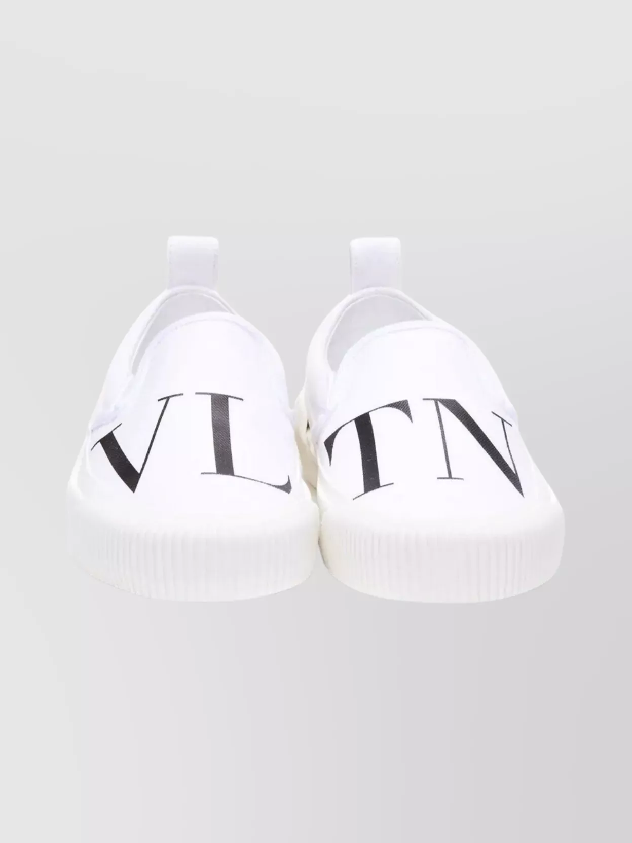 Valentino Modern Sneakers With Pull Tab And Round Toe In White
