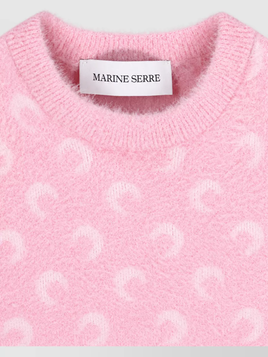 Marine Serre Cashmere Crewneck Sweatshirt