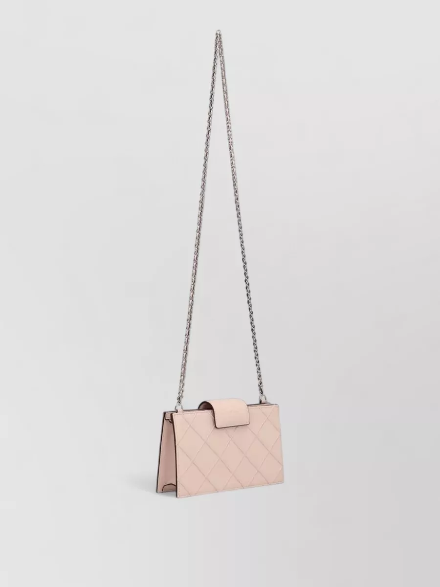 Tory Burch Fleming Mini Leather Quilted Cross-Body Bag