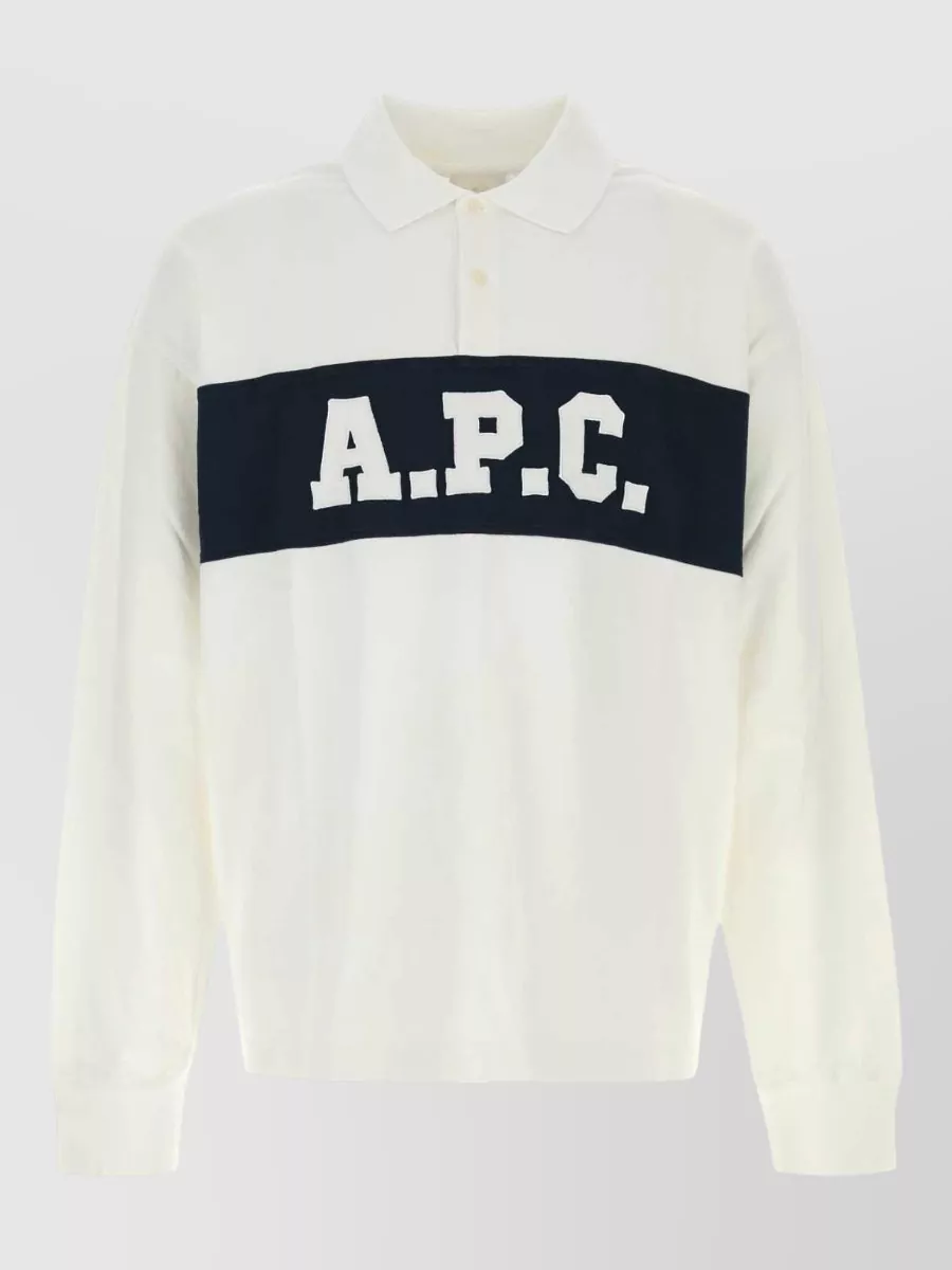 A.P.C. cotton oversized short-sleeve polo shirt