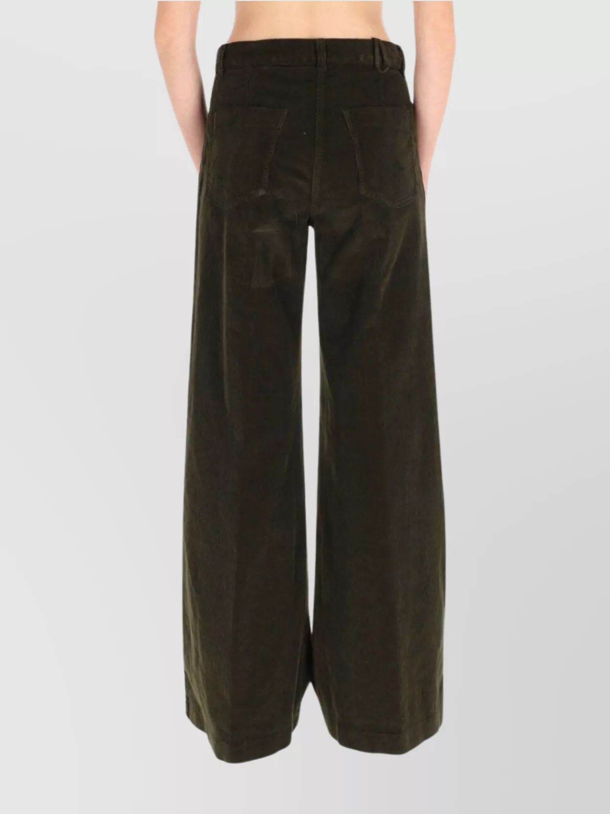 Aspesi Wide Leg Relaxed Fit Trousers Model 0156