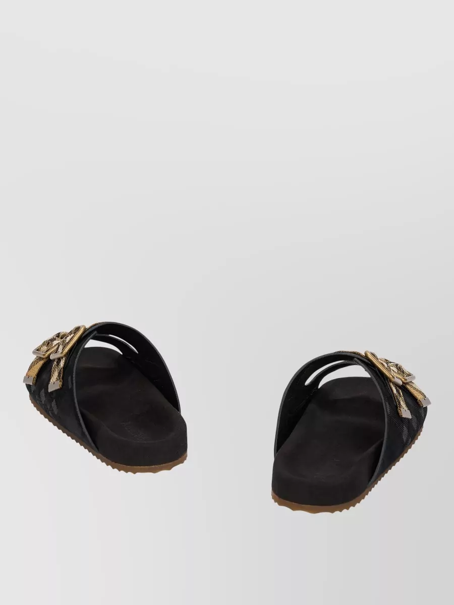 Burberry Leather Buckled Sandals
