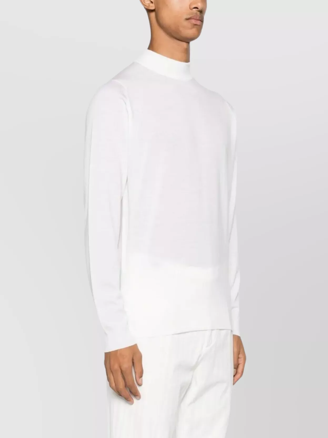 John Smedley High Neck Long Sleeve Knit Top
