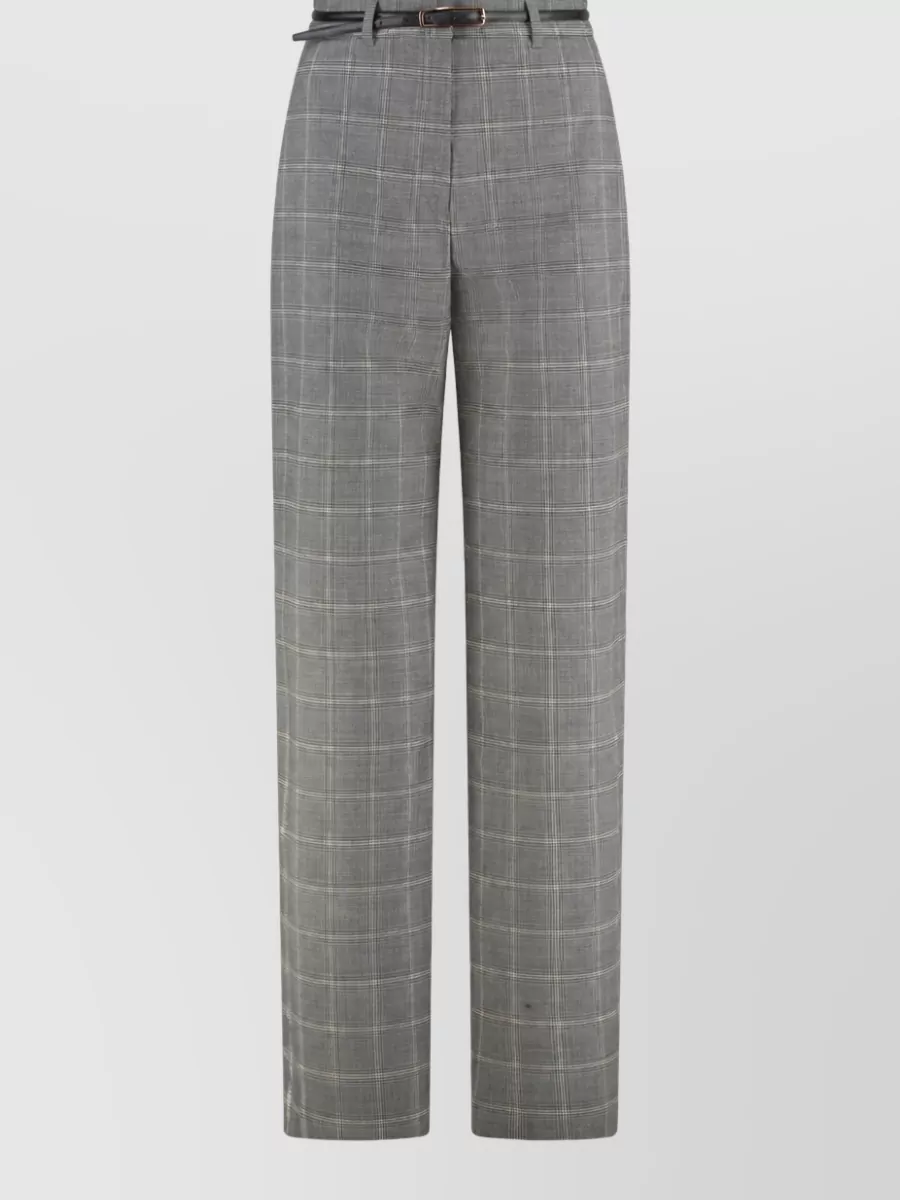 S Max Mara checked suit trousers