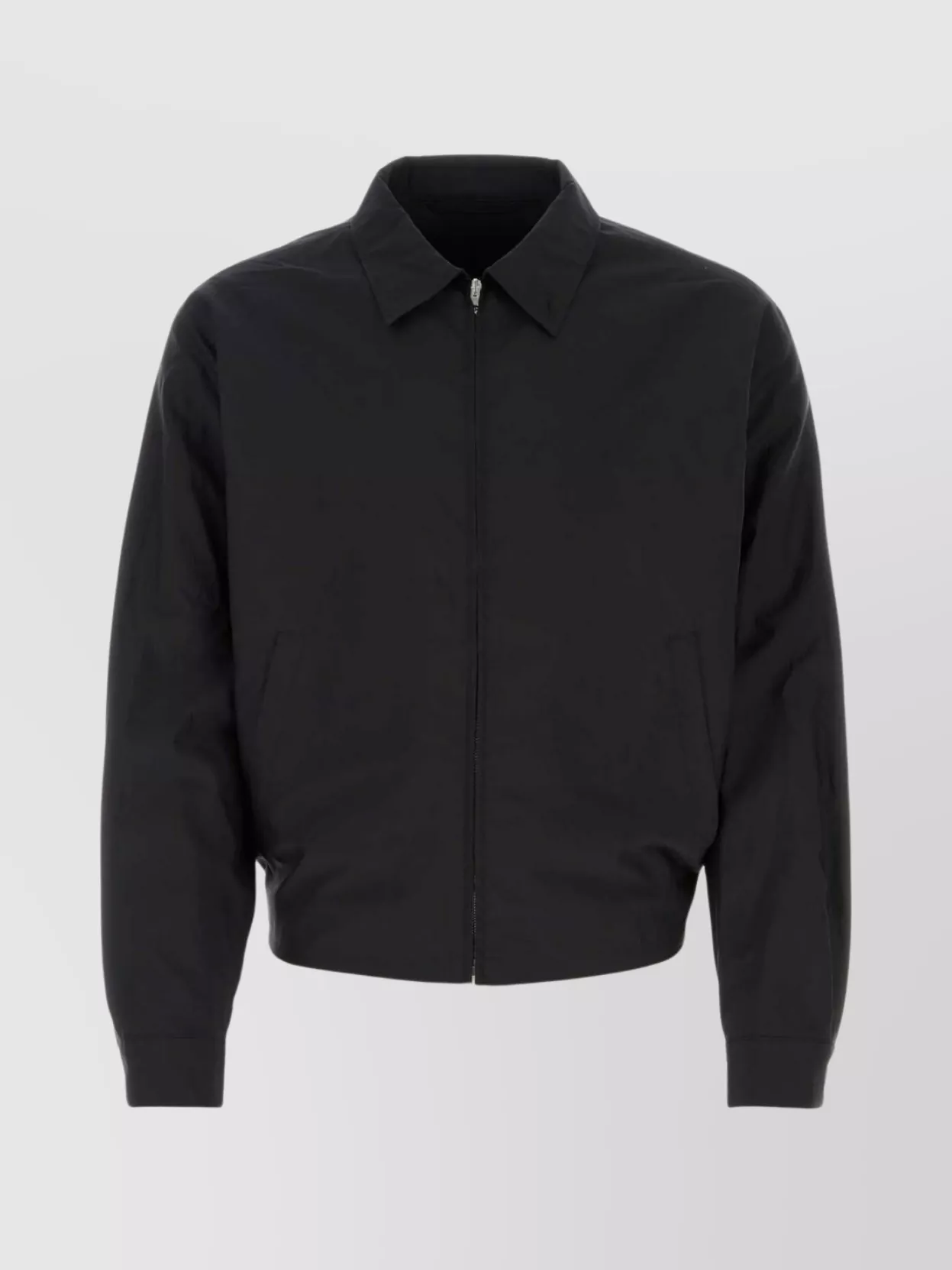 Shop Lemaire Cotton Blend Jacket With Elasticated Hem
