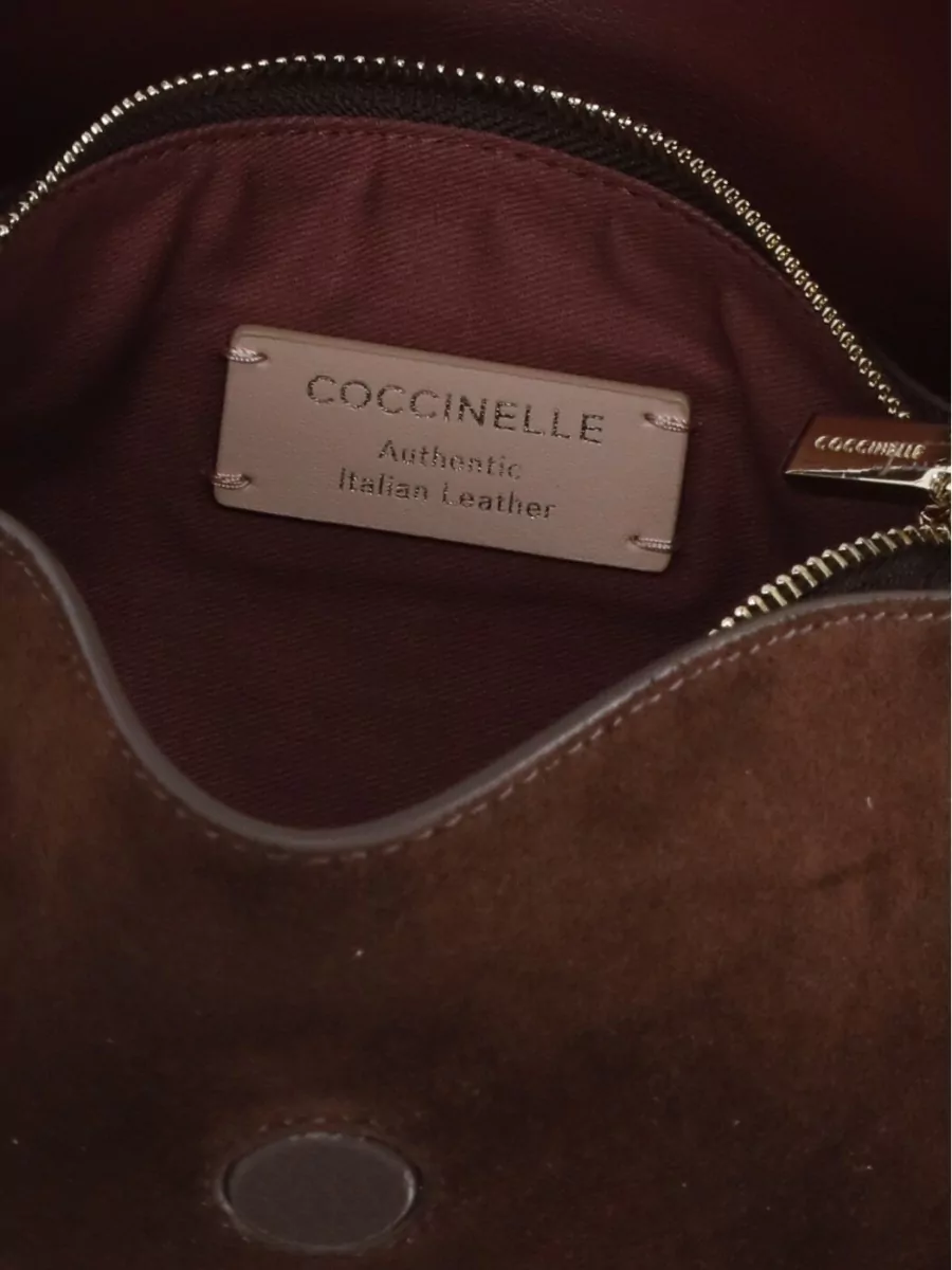 Coccinelle Suede Leather Shoulder Bag