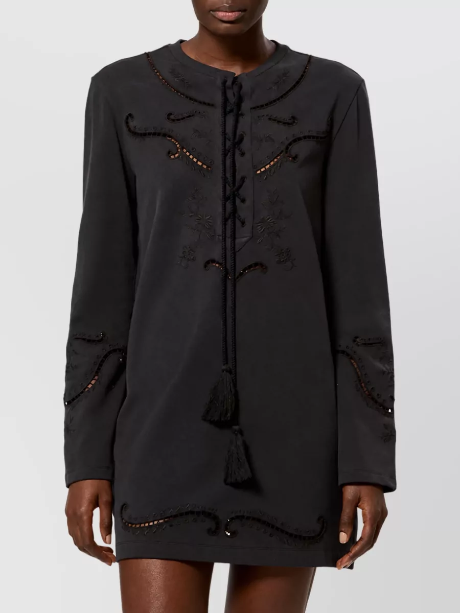 Isabel Marant Etoile Cotton Broderie Anglaise Tunic Dress