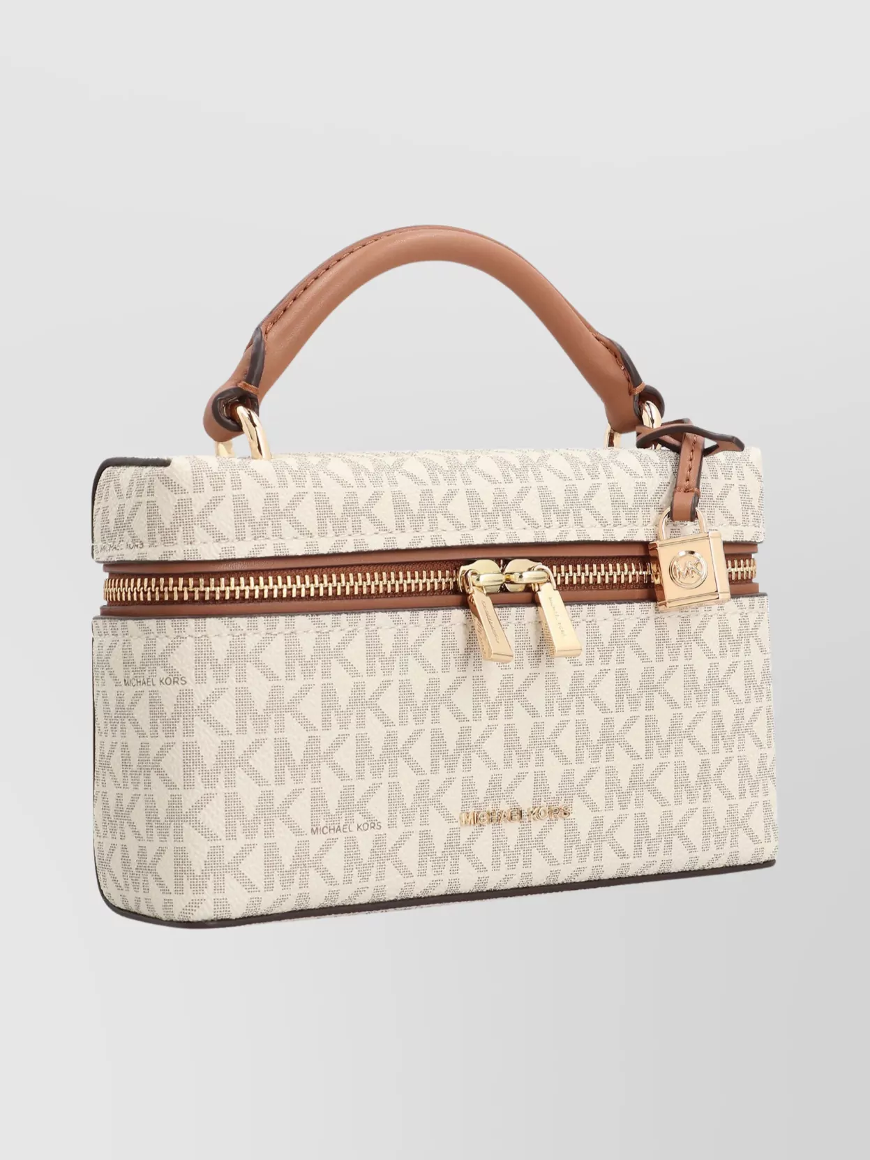 Michael Michael Kors Leather Shoulder Bag With Lock And Key