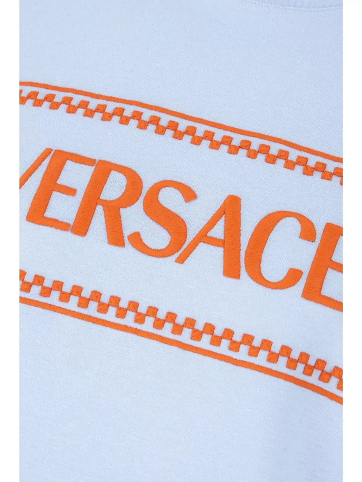 Versace Crew Neck Embroidered Short Sleeves T-Shirt