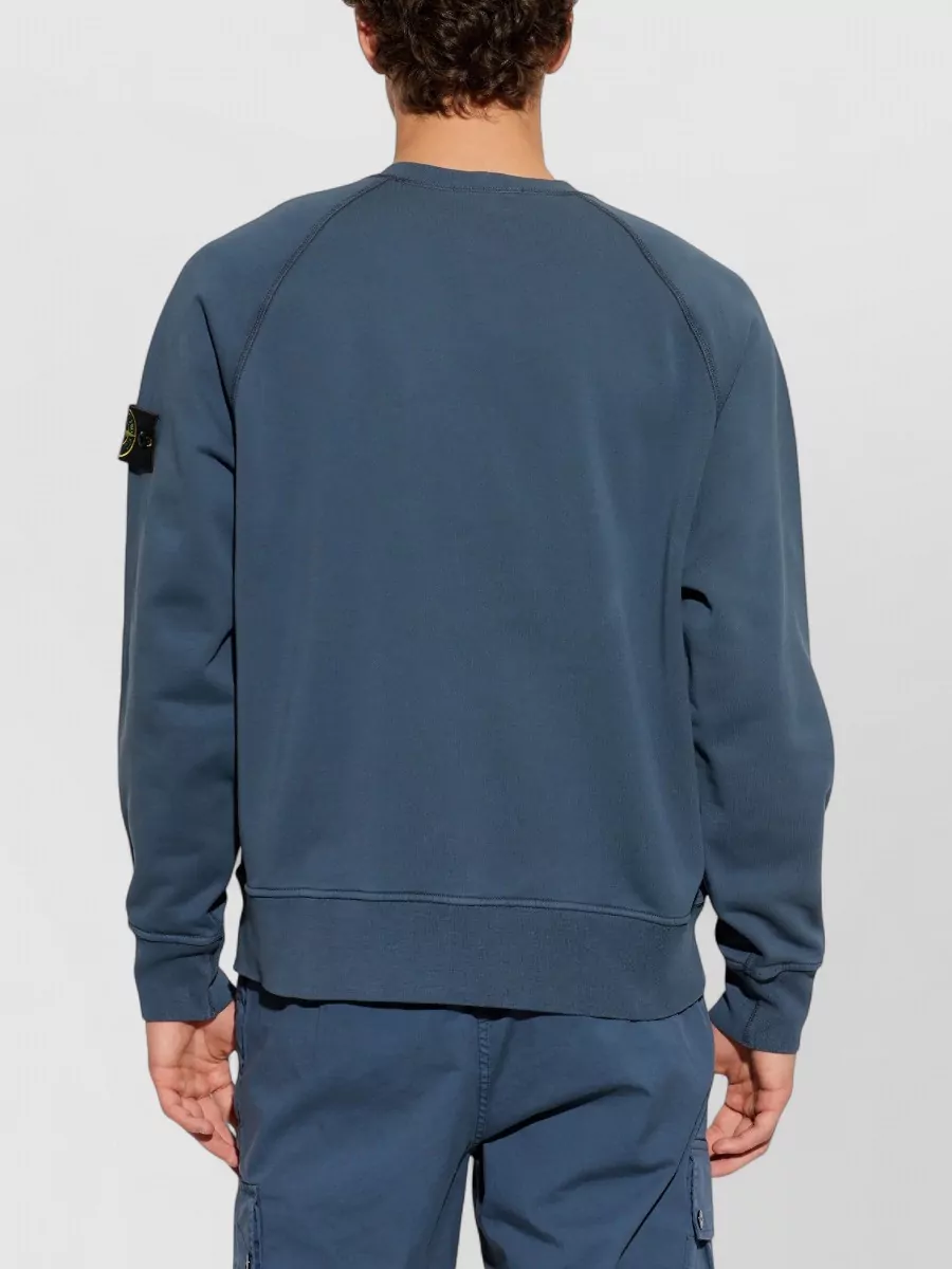 Stone Island Ribbed Cotton Sweatshirt
