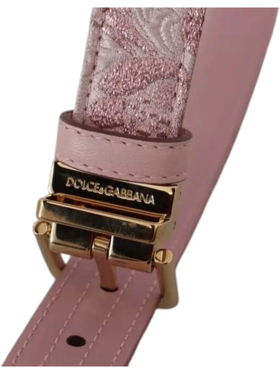 Dolce&Gabbana Embroidered Leather Belt