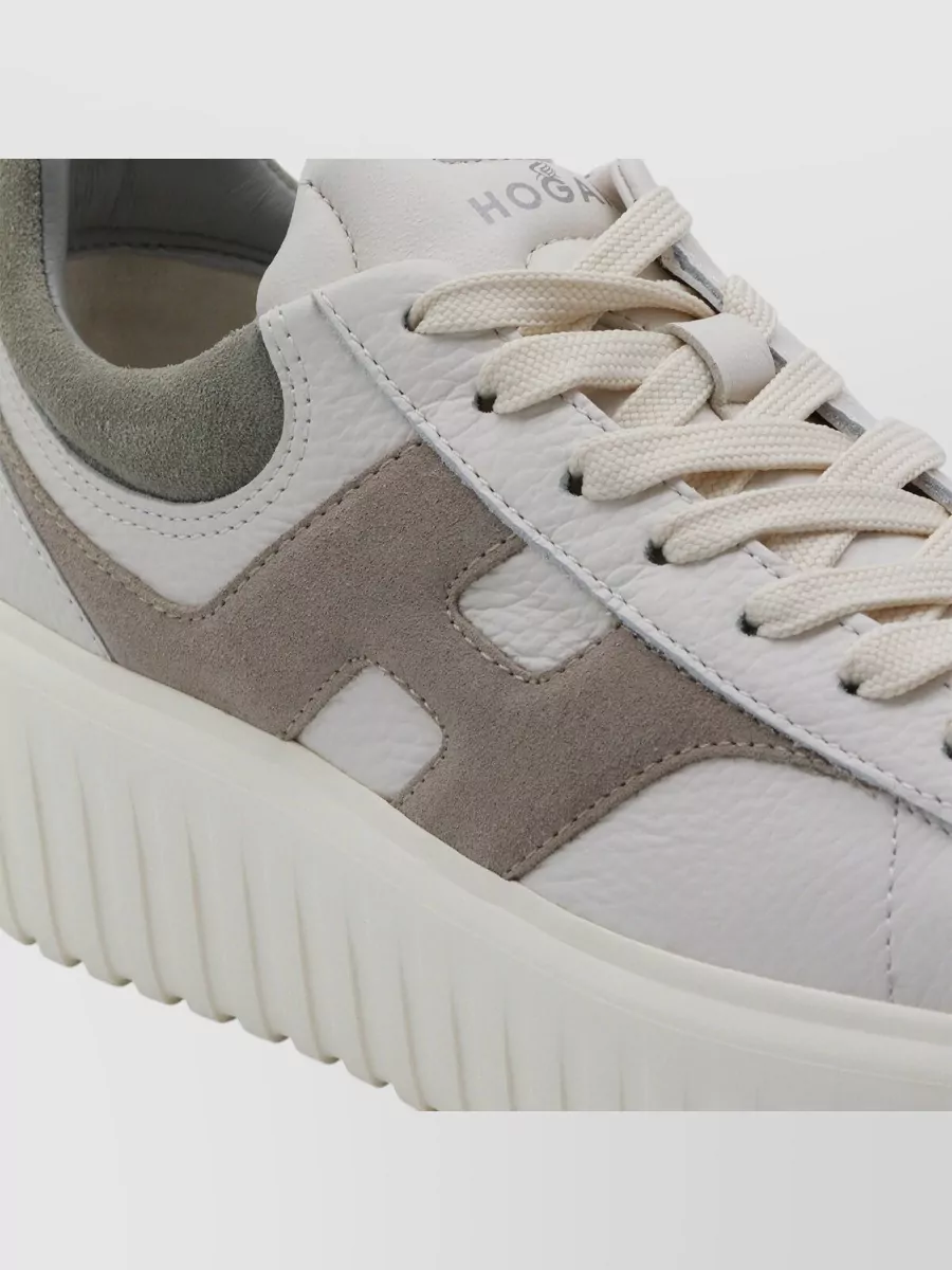 Hogan Casual Sneakers With Platform Sole And Suede Accents