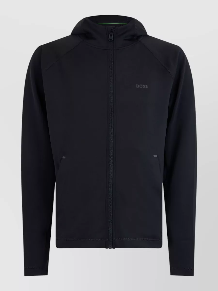 Boss hooded zip sweatshirt