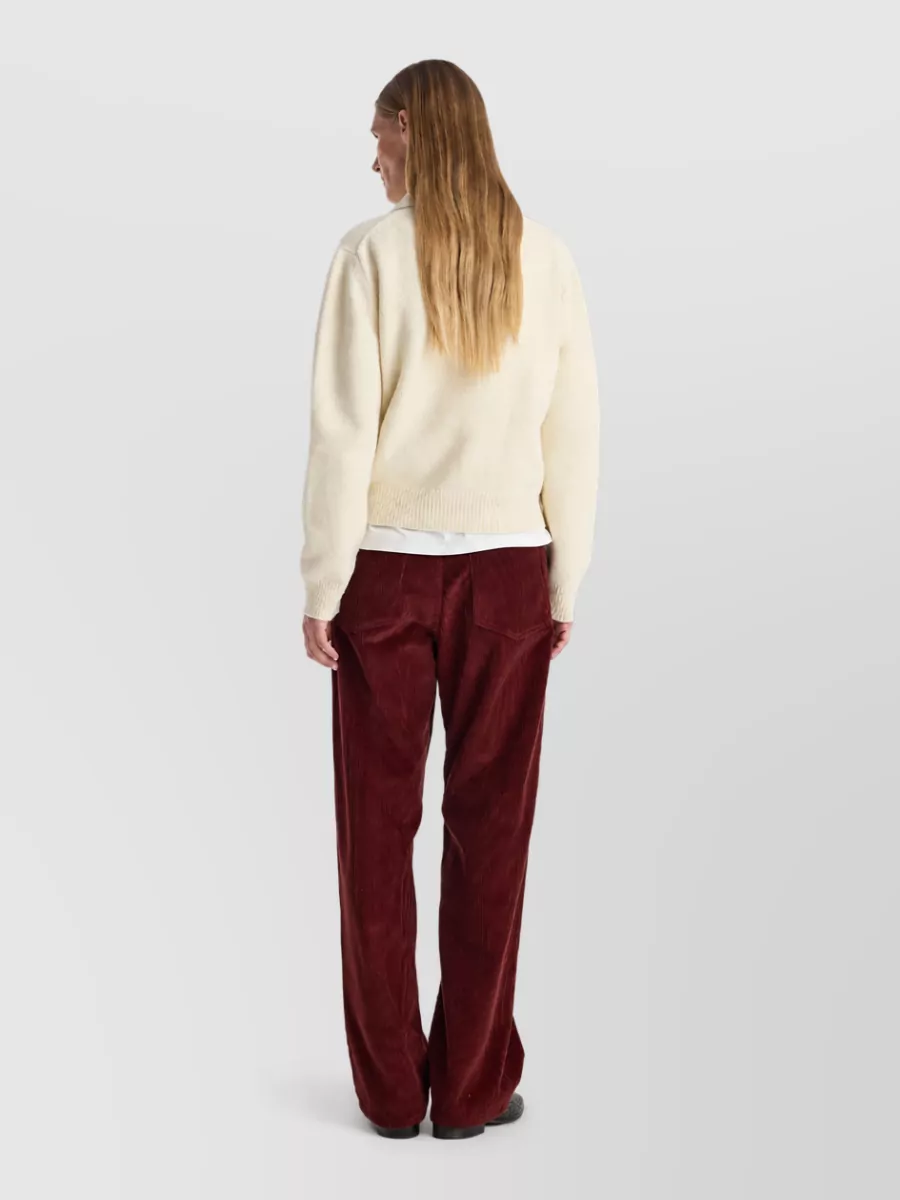 Róhe Corduroy Low-Rise Wide-Leg Trousers