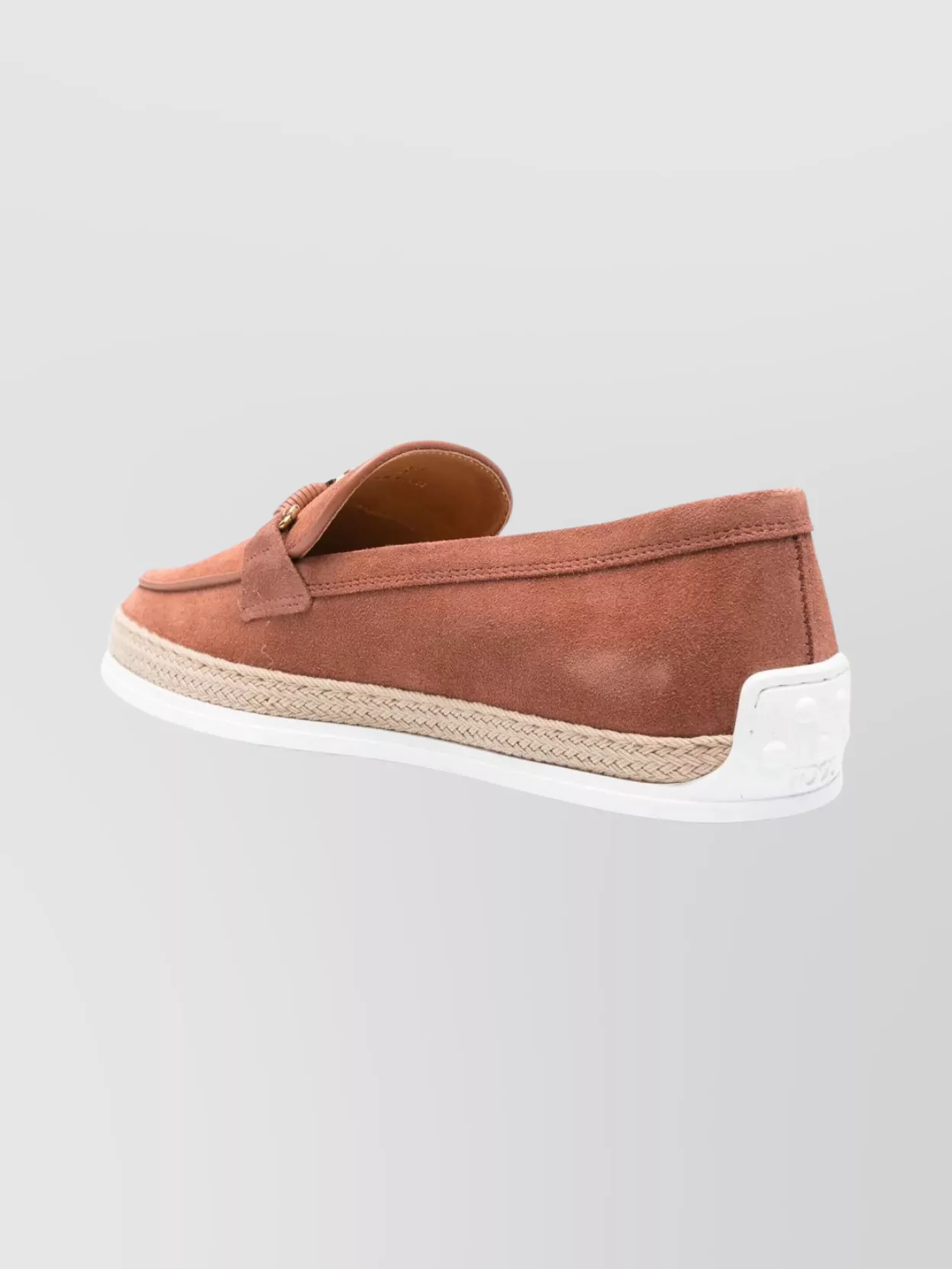 Tod's Suede Espadrille Loafers Rubber Sole