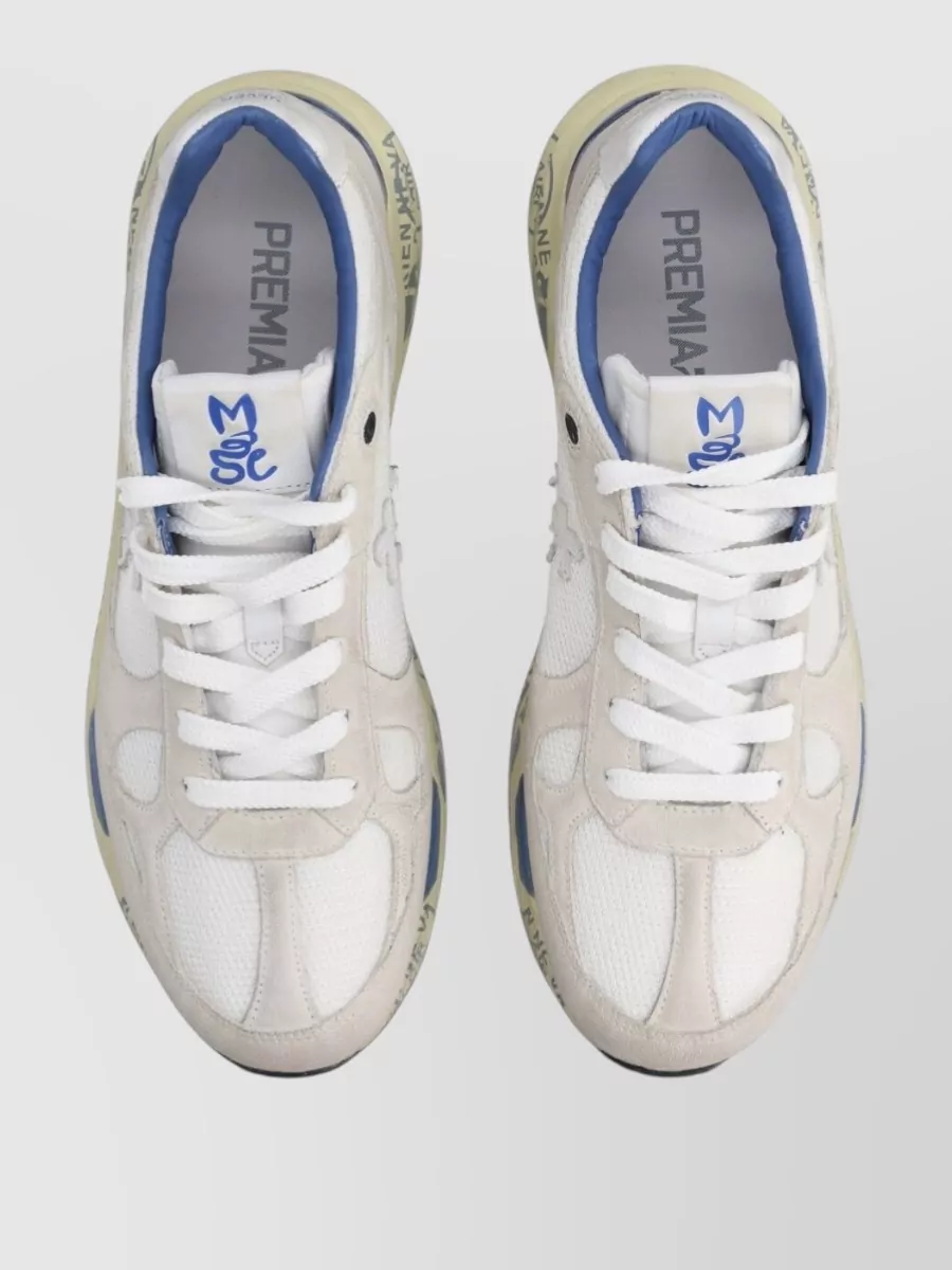 Premiata Leather Low-Top Sneakers