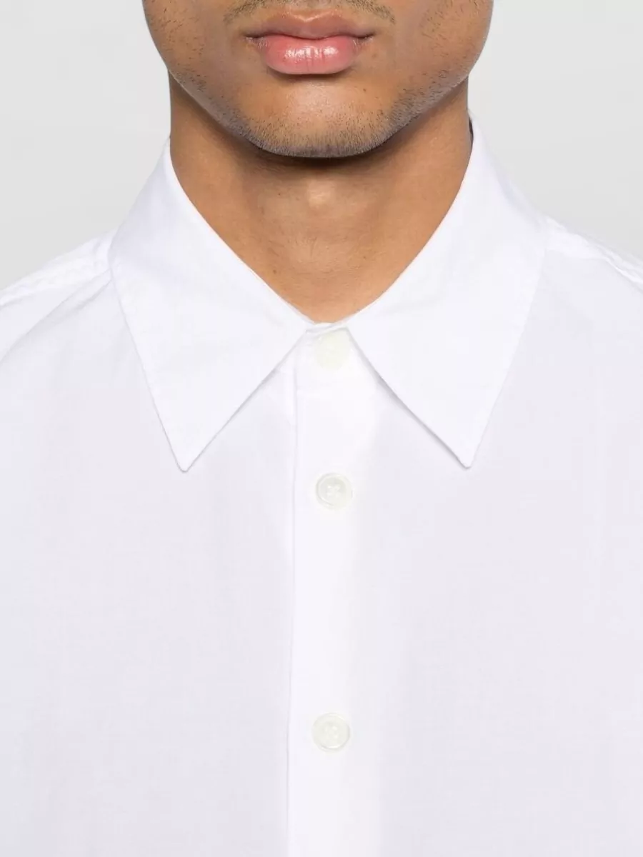 Our Legacy Long Sleeve Shirt Curved Hem Button Collar