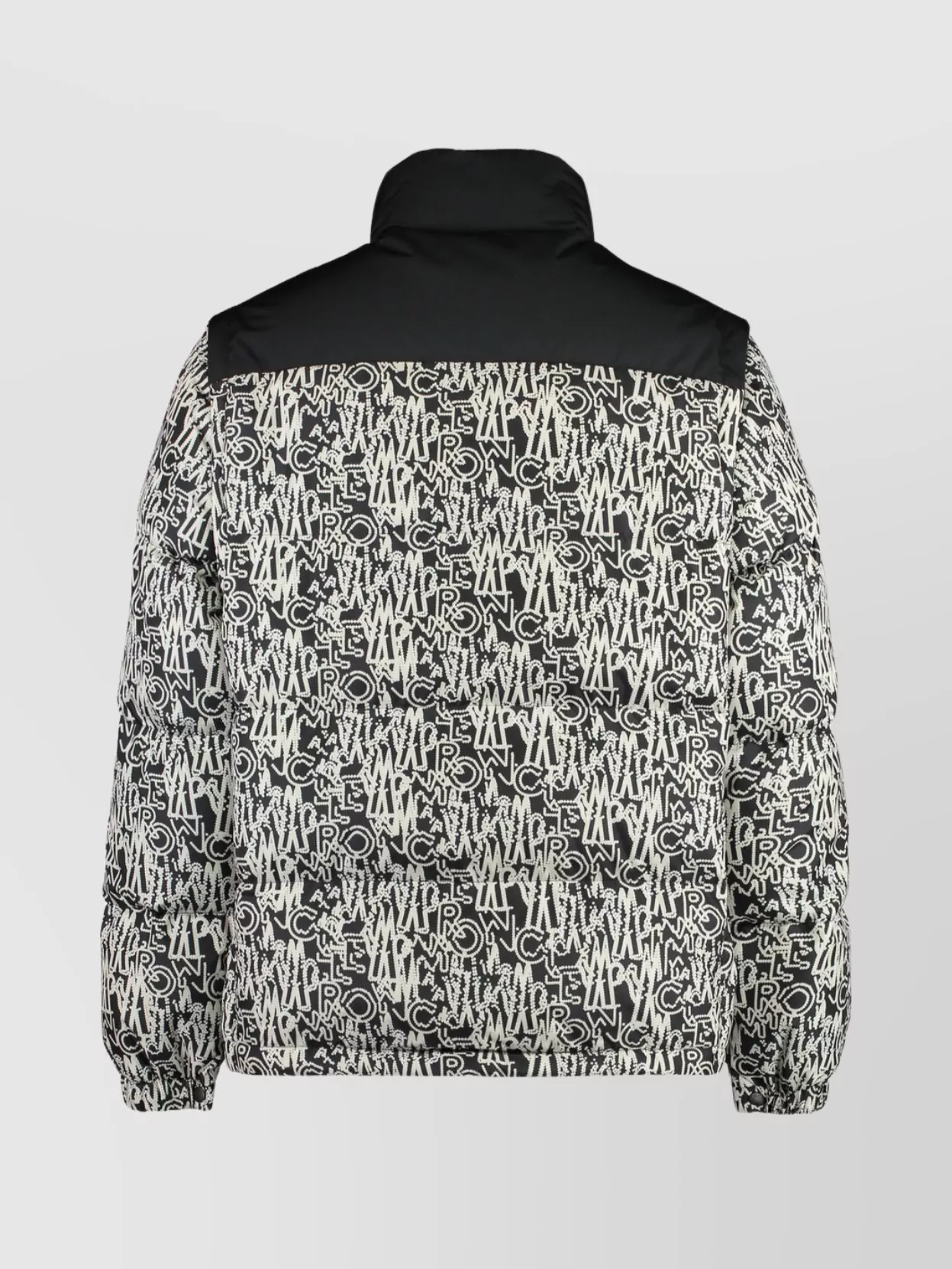 Moncler Full Zip Down Jacket With Removable Sleeves In Black