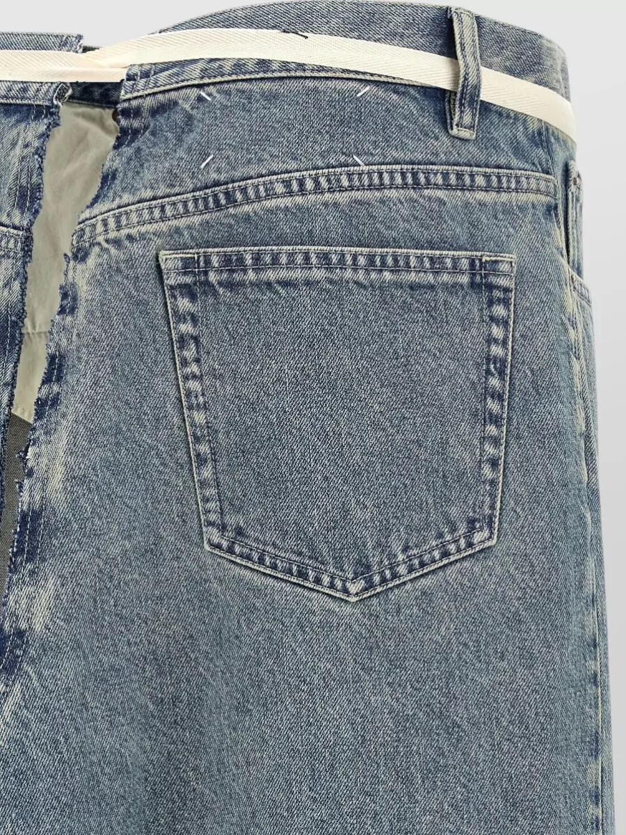 Maison Margiela Denim Asymmetric Maxi Skirt