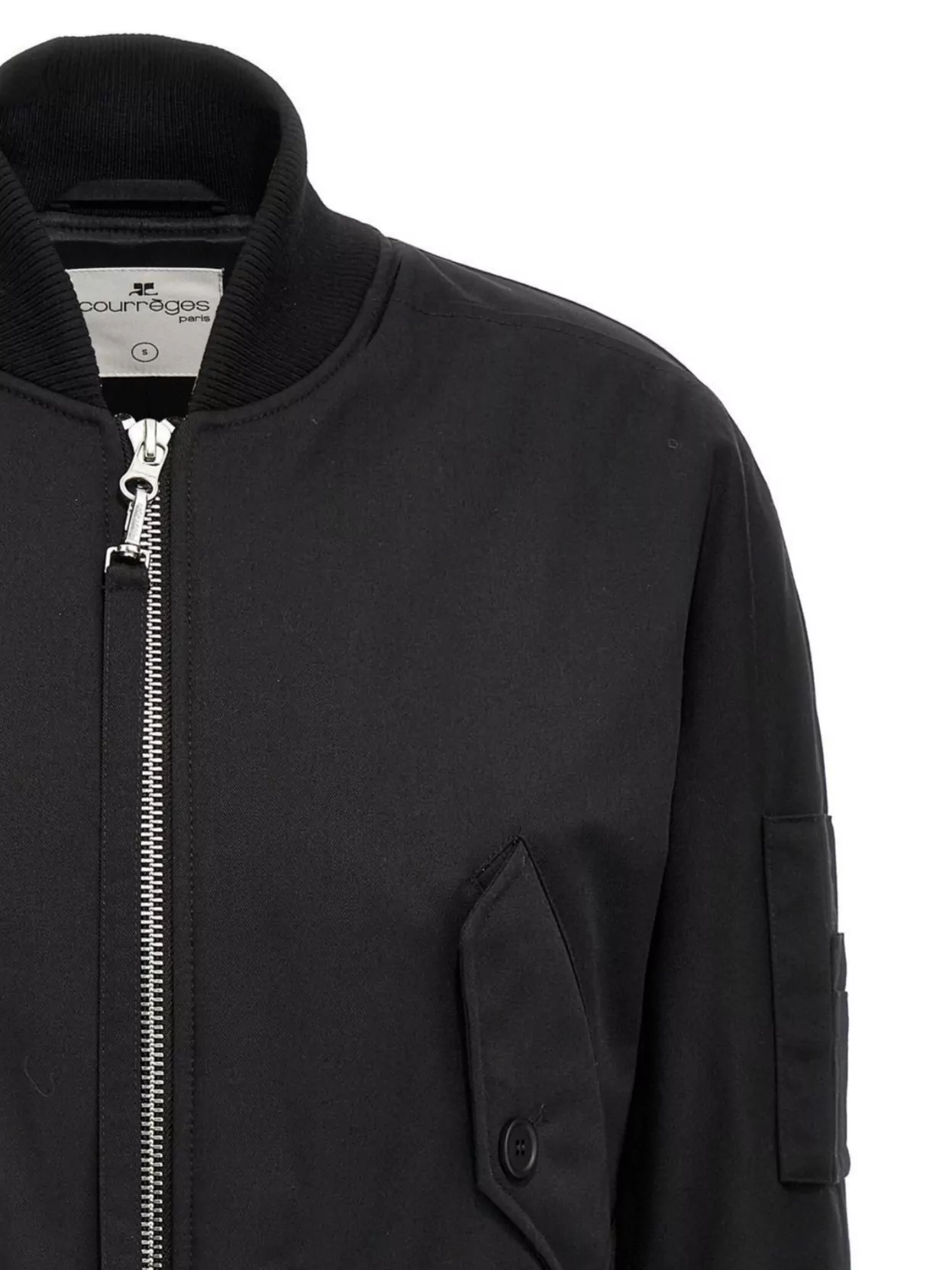 Courrèges Scuba Bomber Jacket Casual Jackets And Parka Black
