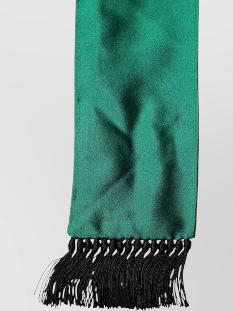Dolce&Gabbana Silk Fringed Scarf