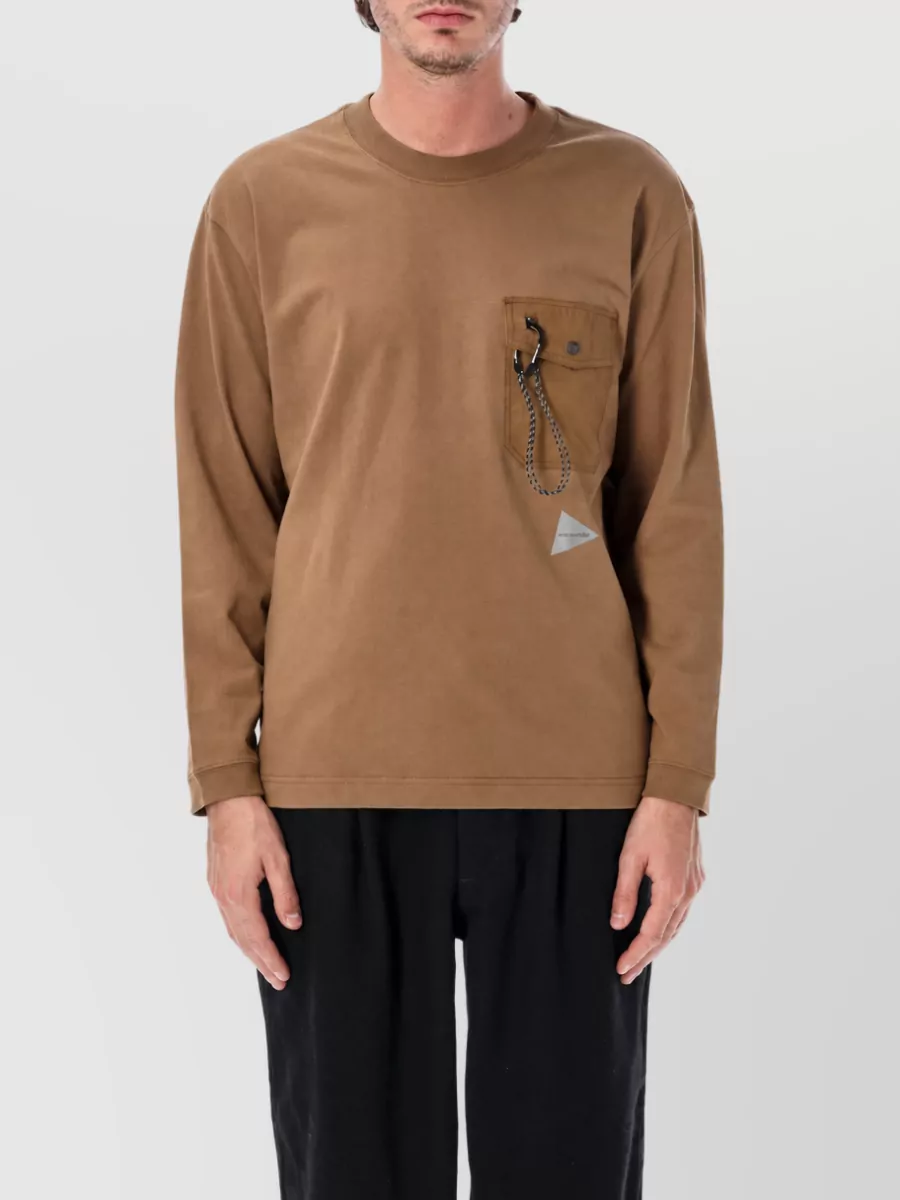 And Wander cotton long-sleeve t-shirt