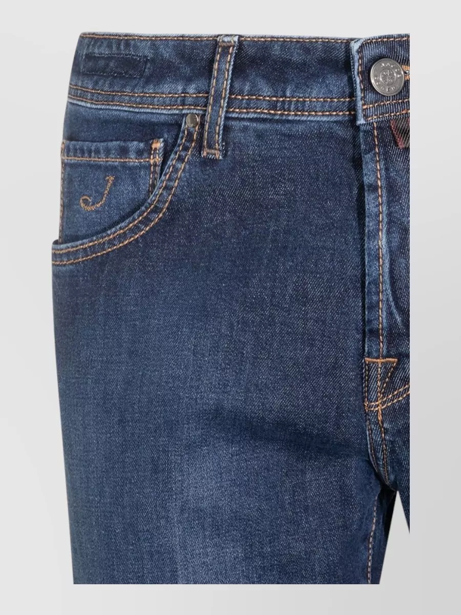 Jacob Cohen Denim Slim-Fit Cropped Tapered Jeans
