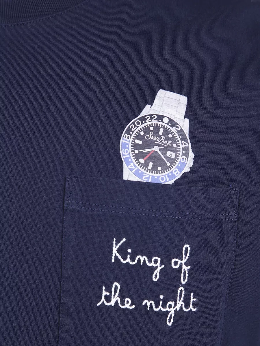 Mc2 Saint Barth Embroidered Cotton T-Shirt